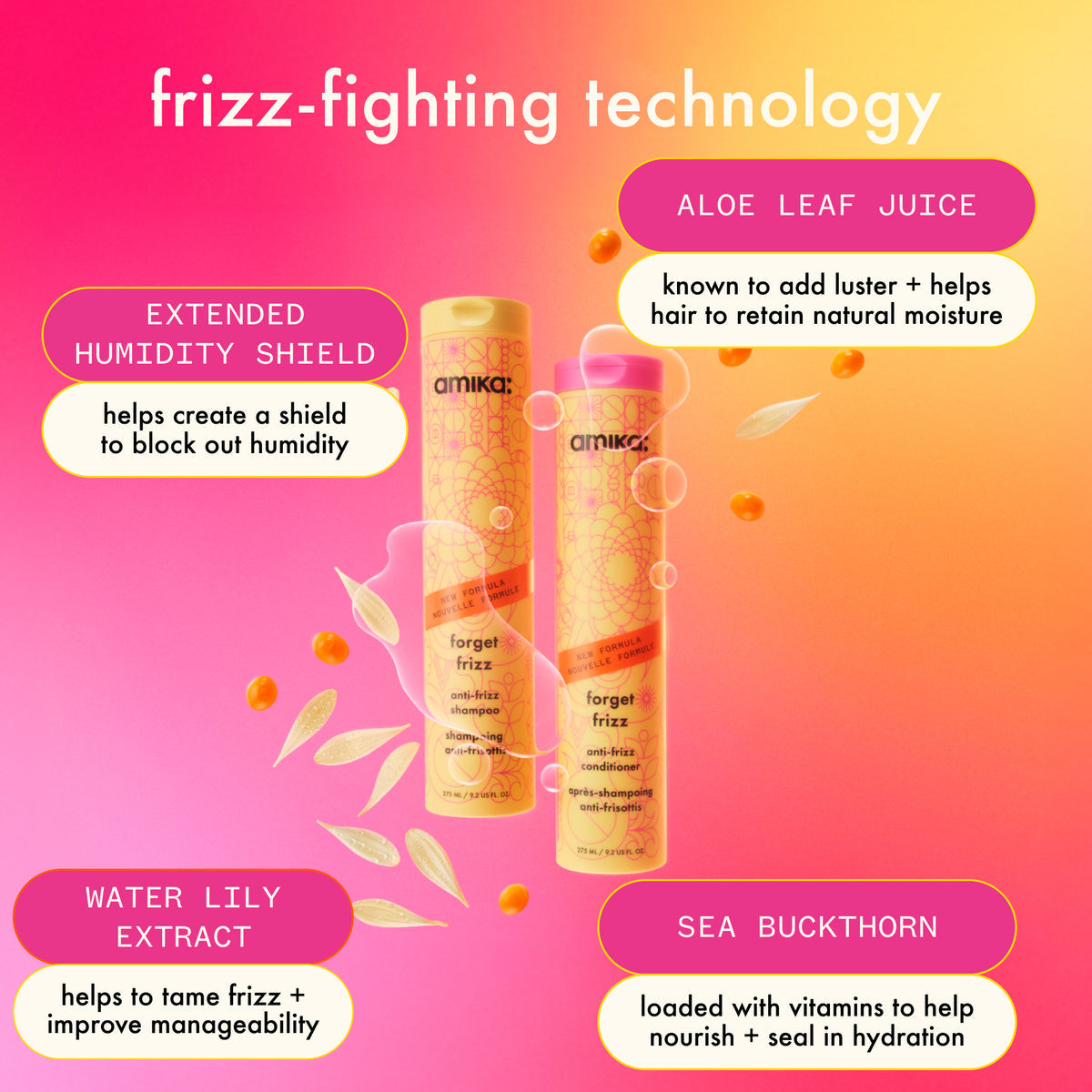 Amika forget frizz- anti frizz shampoo