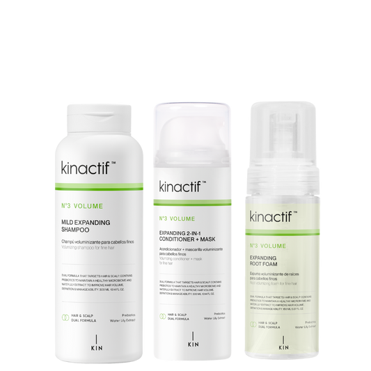 Kinactif Volume complete hair routine with shampoo, 2-in-1 mask and root foam